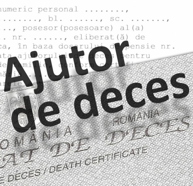 ajutor de inmormantare deces